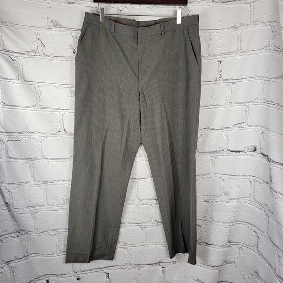 Perry Ellis Mens‎ 36x32 Portfolio Dress Pants Classic Fit Gray Business Casual - Picture 1 of 5